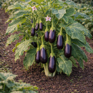 25 graines d'aubergine violette de barbentane
