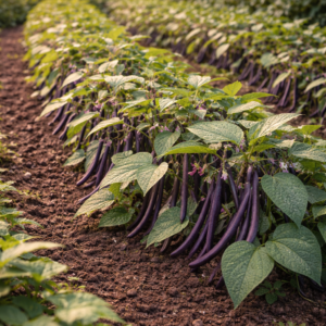 50g graines de haricots nain purple queen