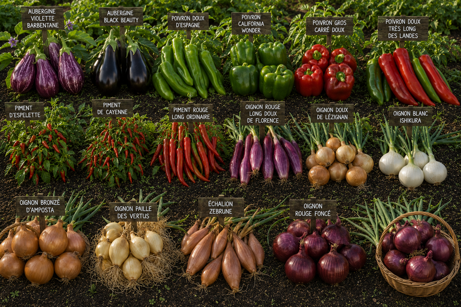pack aubergine / piment / poivron / oignon pack aubergine / piment / poivron / oignon